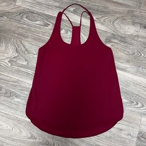 Lululemon‎ Racerback Tank Top Athletic Workout Maroon Red Activewear 0182